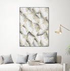 White Agate Gold Geometric Glam #1 #geo #gem #decor #art by Anita & Bella Jantz on GIANT ART - gray vector illustration