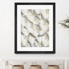 White Agate Gold Geometric Glam #1 #geo #gem #decor #art by Anita & Bella Jantz on GIANT ART - gray vector illustration