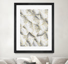 White Agate Gold Geometric Glam #1 #geo #gem #decor #art by Anita & Bella Jantz on GIANT ART - gray vector illustration