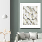 White Agate Gold Geometric Glam #1 #geo #gem #decor #art by Anita & Bella Jantz on GIANT ART - gray vector illustration