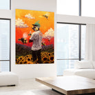 Tyler The Creator Flower Boy by Dmitry Belov on GIANT ART - orange digital painting