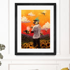 Tyler The Creator Flower Boy by Dmitry Belov on GIANT ART - orange digital painting