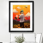 Tyler The Creator Flower Boy by Dmitry Belov on GIANT ART - orange digital painting