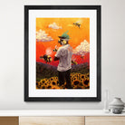 Tyler The Creator Flower Boy by Dmitry Belov on GIANT ART - orange digital painting