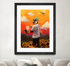 Tyler The Creator Flower Boy by Dmitry Belov on GIANT ART - orange digital painting