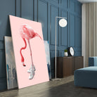 SNEAKER FLAMINGO by Jonas Loose on GIANT ART - pink photo manipulation