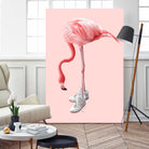 SNEAKER FLAMINGO by Jonas Loose on GIANT ART - pink photo manipulation