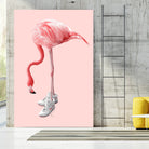 SNEAKER FLAMINGO by Jonas Loose on GIANT ART - pink photo manipulation