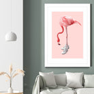 SNEAKER FLAMINGO by Jonas Loose on GIANT ART - pink photo manipulation