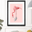 SNEAKER FLAMINGO by Jonas Loose on GIANT ART - pink photo manipulation