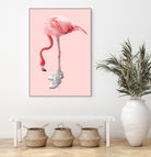 SNEAKER FLAMINGO by Jonas Loose on GIANT ART - pink photo manipulation