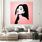 Ariana Grande | Pop Art by William Cuccio on GIANT ART - pink digital painting