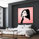 Ariana Grande | Pop Art by William Cuccio on GIANT ART - pink digital painting