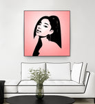 Ariana Grande | Pop Art by William Cuccio on GIANT ART - pink digital painting