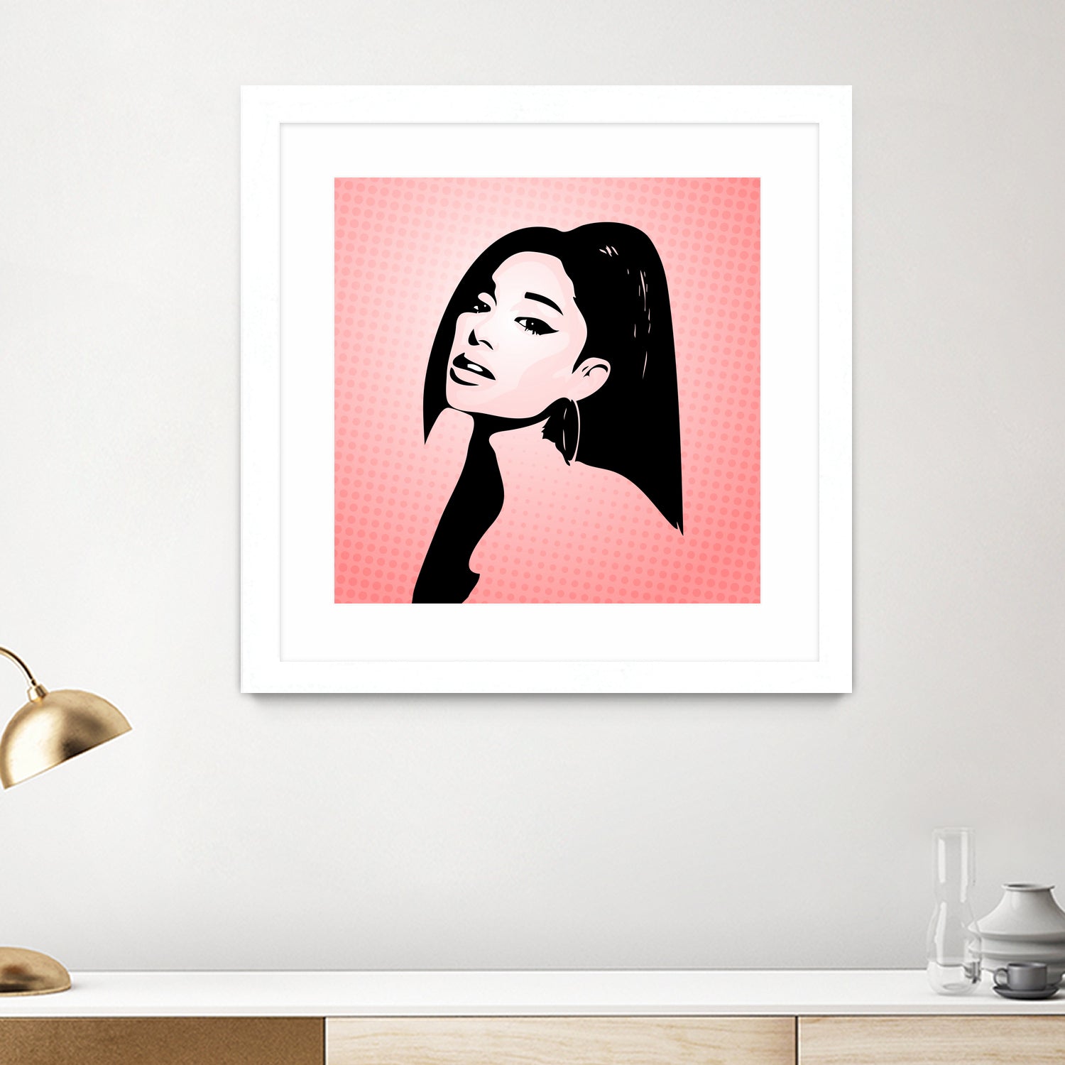 Ariana Grande | Pop Art by William Cuccio on GIANT ART - pink digital painting