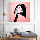 Ariana Grande | Pop Art by William Cuccio on GIANT ART - pink digital painting