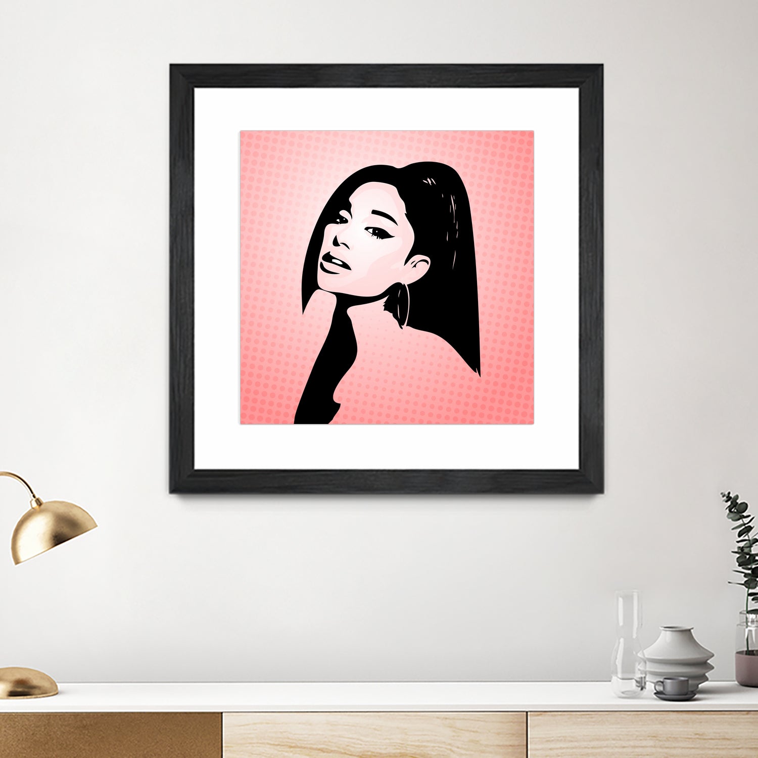 Ariana Grande | Pop Art by William Cuccio on GIANT ART - pink digital painting