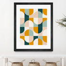 Bold Geo Tiles 01 by Daniela di Niro on GIANT ART - yellow vector illustration