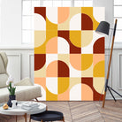 Bold Geo Tiles 03 by Daniela di Niro on GIANT ART - yellow vector illustration