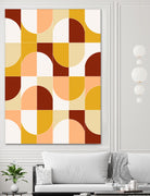 Bold Geo Tiles 03 by Daniela di Niro on GIANT ART - yellow vector illustration