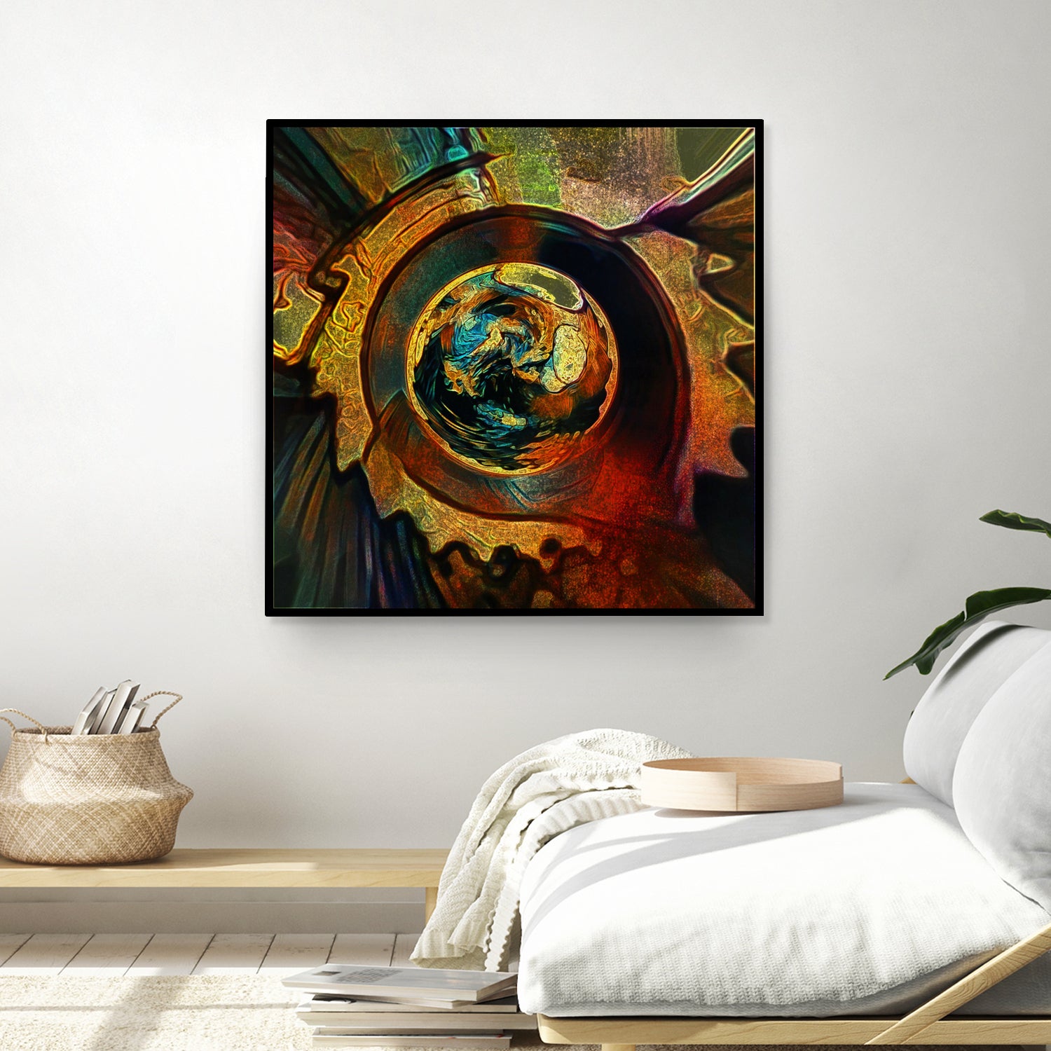 Solar Medallion by Sean Mullin on GIANT ART - yellow digital painting