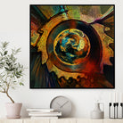 Solar Medallion by Sean Mullin on GIANT ART - yellow digital painting