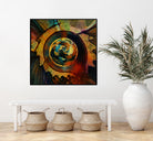 Solar Medallion by Sean Mullin on GIANT ART - yellow digital painting