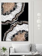 Yin Yang Agate Glitter Glam #8 #gem #decor #art by Anita & Bella Jantz on GIANT ART - black photo illustration