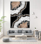 Yin Yang Agate Glitter Glam #8 #gem #decor #art by Anita & Bella Jantz on GIANT ART - black photo illustration