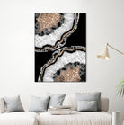 Yin Yang Agate Glitter Glam #8 #gem #decor #art by Anita & Bella Jantz on GIANT ART - black photo illustration