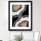 Yin Yang Agate Glitter Glam #8 #gem #decor #art by Anita & Bella Jantz on GIANT ART - black photo illustration