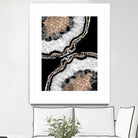 Yin Yang Agate Glitter Glam #8 #gem #decor #art by Anita & Bella Jantz on GIANT ART - black photo illustration