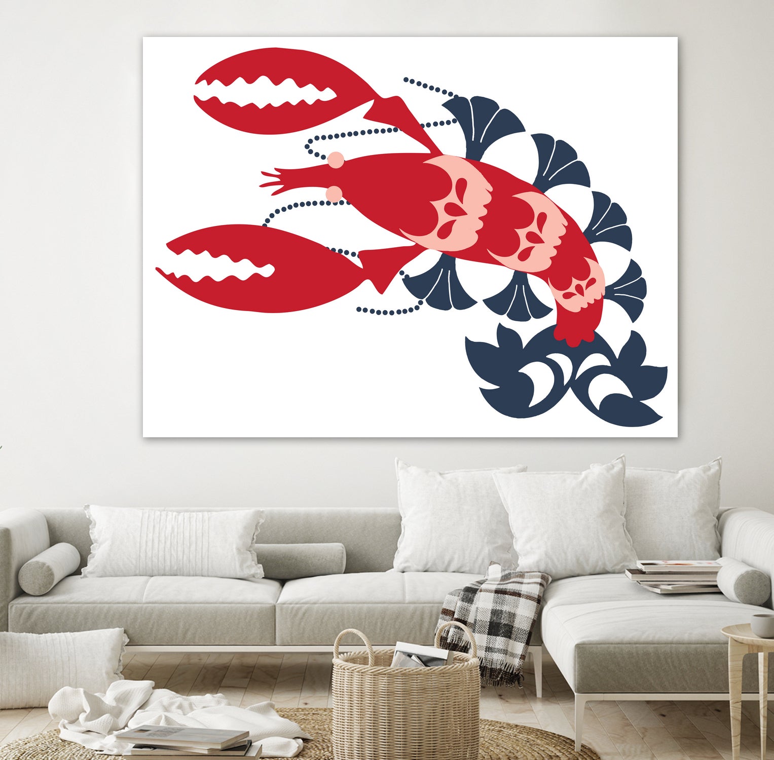 AMALFI LOBSTER CREAM by Thomas Fernez on GIANT ART - red digital drawing