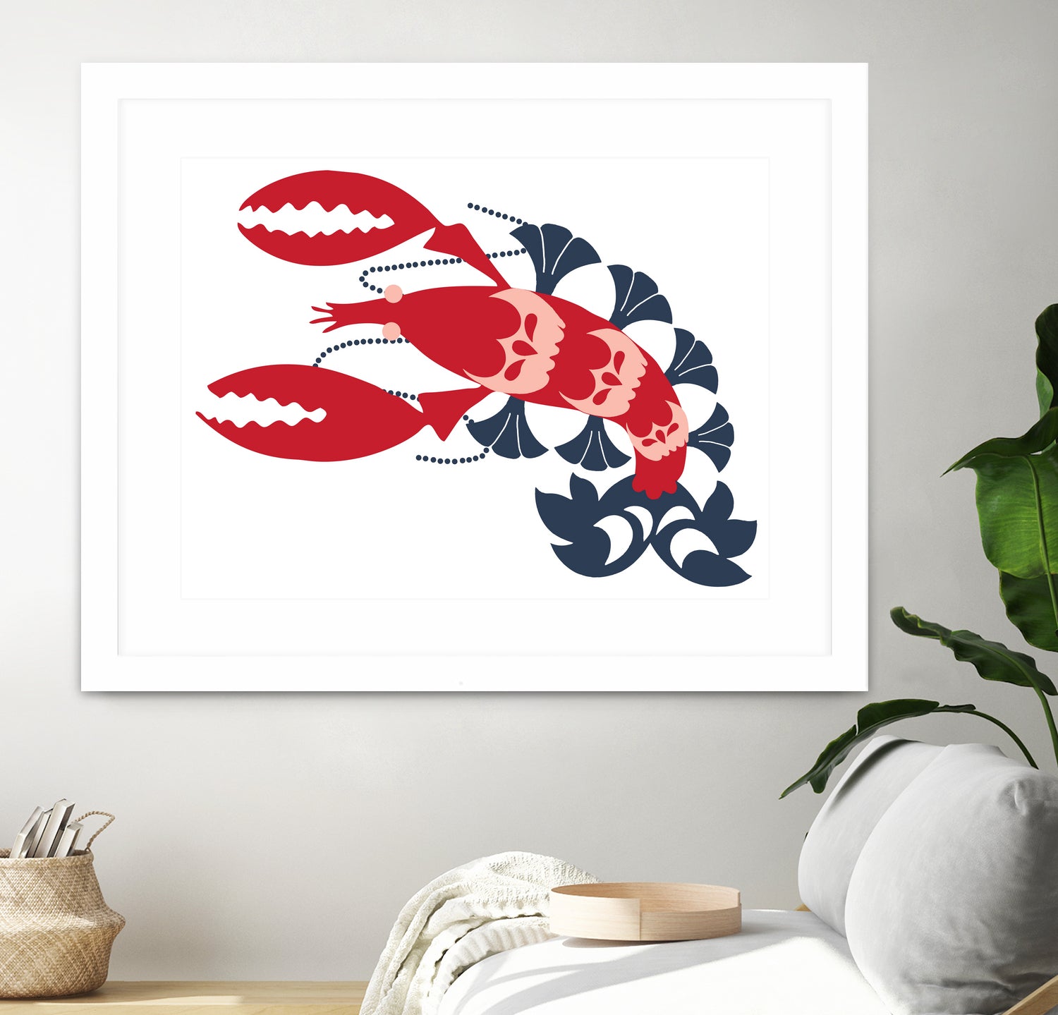 AMALFI LOBSTER CREAM by Thomas Fernez on GIANT ART - red digital drawing