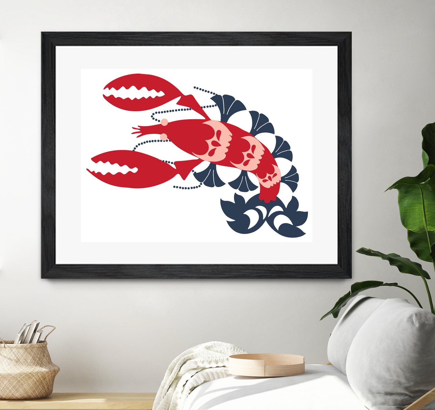 AMALFI LOBSTER CREAM by Thomas Fernez on GIANT ART - red digital drawing