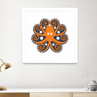 AMALFI OCTOPUS by Thomas Fernez on GIANT ART - orange digital drawing