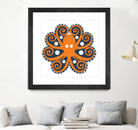 AMALFI OCTOPUS by Thomas Fernez on GIANT ART - orange digital drawing