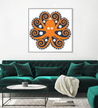 AMALFI OCTOPUS by Thomas Fernez on GIANT ART - orange digital drawing