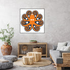 AMALFI OCTOPUS by Thomas Fernez on GIANT ART - orange digital drawing