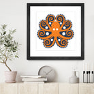 AMALFI OCTOPUS by Thomas Fernez on GIANT ART - orange digital drawing