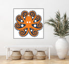 AMALFI OCTOPUS by Thomas Fernez on GIANT ART - orange digital drawing