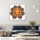 AMALFI OCTOPUS by Thomas Fernez on GIANT ART - orange digital drawing