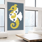 AMALFI SEAHORSE GREY by Thomas Fernez on GIANT ART - yellow digital drawing