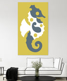 AMALFI SEAHORSE GOLD by Thomas Fernez on GIANT ART - gray character design