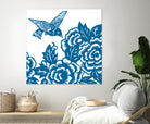 HUMMINGBIRD BLUE by Thomas Fernez on GIANT ART - blue digital drawing