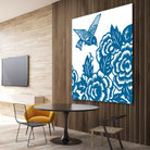 HUMMINGBIRD BLUE by Thomas Fernez on GIANT ART - blue digital drawing