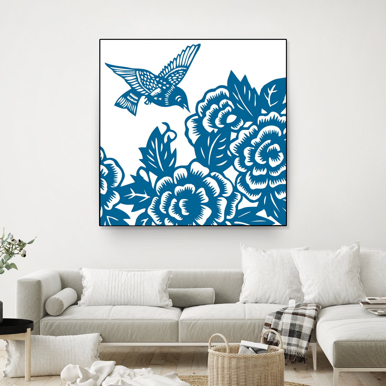 HUMMINGBIRD BLUE by Thomas Fernez on GIANT ART - blue digital drawing