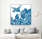 HUMMINGBIRD BLUE by Thomas Fernez on GIANT ART - blue digital drawing