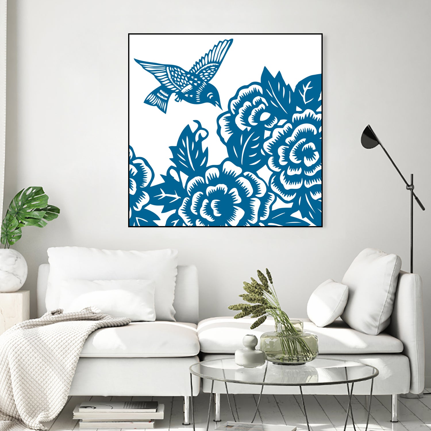 HUMMINGBIRD BLUE by Thomas Fernez on GIANT ART - blue digital drawing