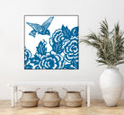 HUMMINGBIRD BLUE by Thomas Fernez on GIANT ART - blue digital drawing